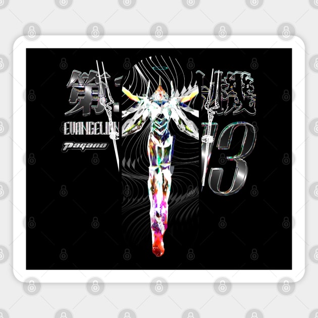 Stained Glass Evangelion 13 (3.0 + 1.0) Magnet by LANX